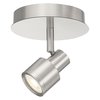 Access Lighting Lincoln, 1 Light Adjustable LED Flush Mount, Brushed Steel Finish 63071LEDDLP-BS